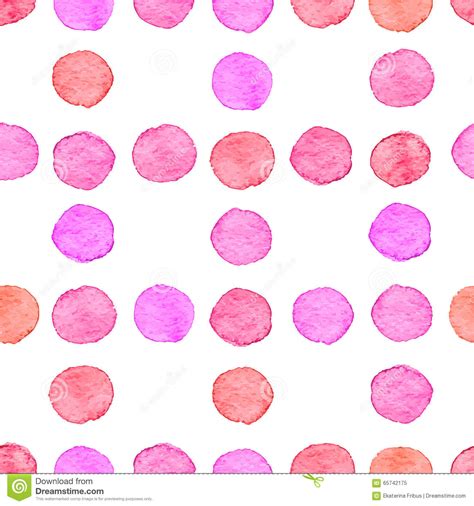 Seamless Watercolor Dots Pattern Stock Vector Illustration Of Drop
