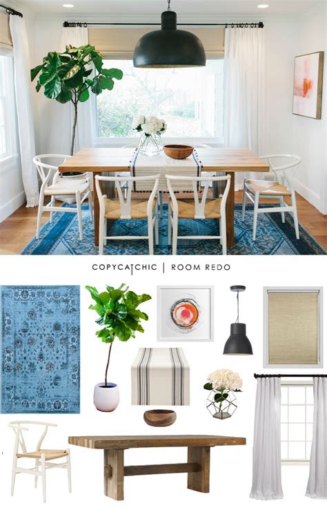 Copy Cat Chic Room Redo Vibrant And Airy Dining Room Copycatchic