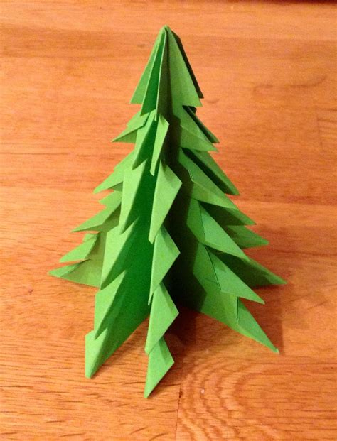 Instruction Origami Easy Christmas Tree