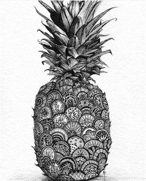 Beautiful Pineapple Mandala Zentangle Art Art Drawings Art