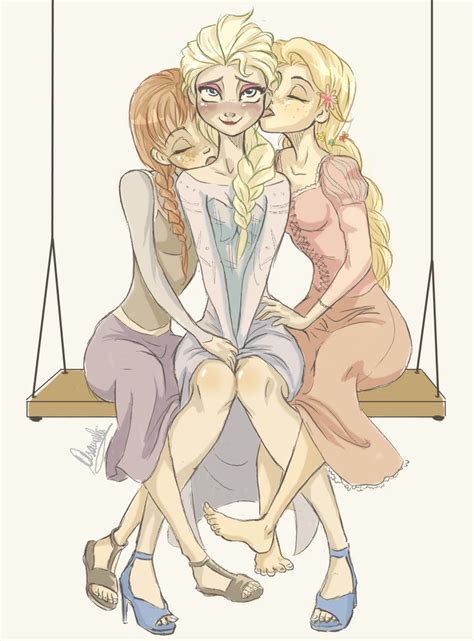 Frozen Tangled Kisses By Yet One More Idiot On Deviantart