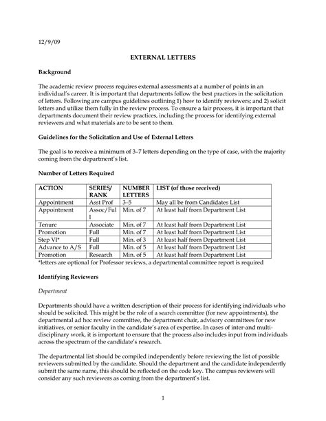 External Promotion Letters Guideline - How to write an external promotion letters guideline ...