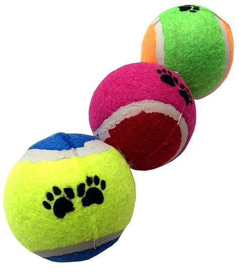 Goodpooch 3pc High Quality Pet Tennis Balls Fetch Throw Chew Dog Balls