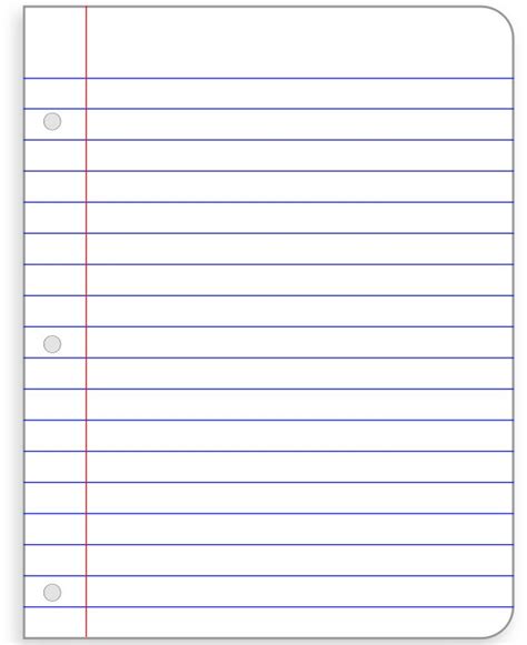 Klauuuudia Lined Notebook Paper Template Word
