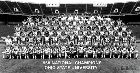 68 National Champions Ohio State Football Ohio State Buckeyes