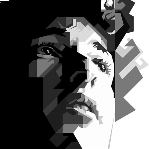Bob Dylan Black White Portrait Domestika