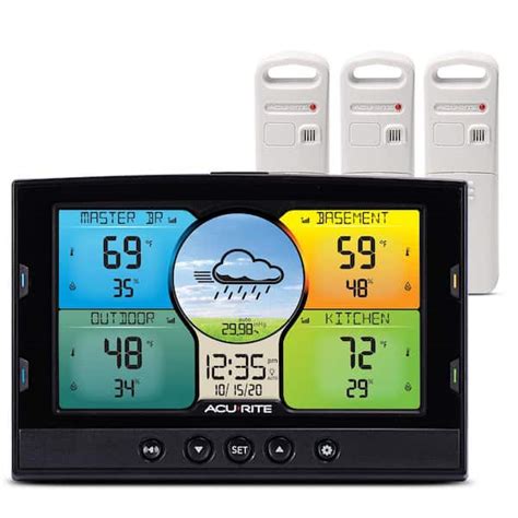 Acurite Temperature And Humidity Weather Station With 3 Sensors 02082m