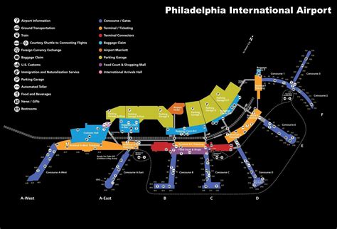 Philadelphia Airport Terminal B Map