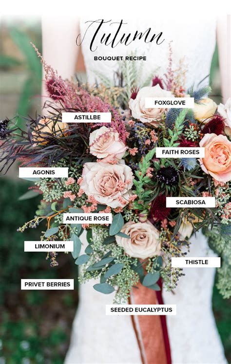 Our wedding bouquets display an exciting mix of colors, styles, and even flower types. Autumn bouquet recipe + bridal inspiration | 100 Layer Cake