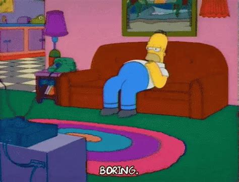 Bored Homer Simpson Gif Bored Homer Simpson The Simpsons Descobrir