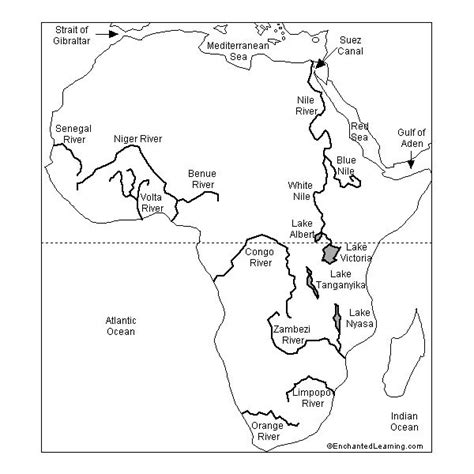 Cut up the map of. 9 Best Images of Africa Map Worksheet - Africa Coloring Map, South Africa Worksheets for Kids ...