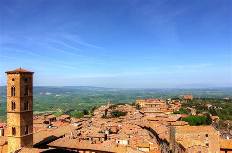 Rooftop View In Montepulciano Italy Italy Montepulciano Scenic