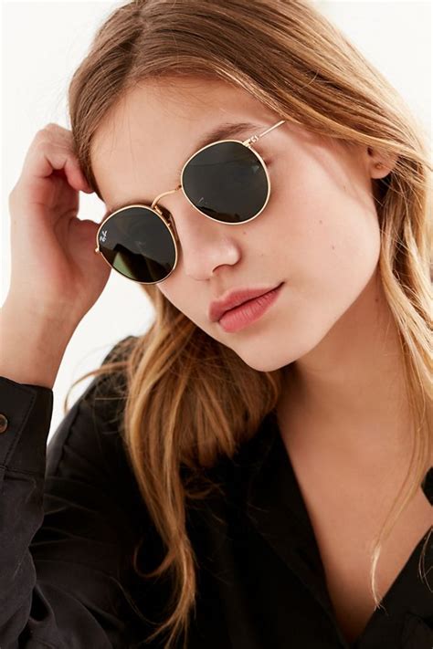 Ray Ban Round Metal Classic Sunglasses Urban Outfitters