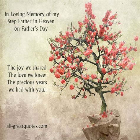In Loving Memory Of My Step Father In Heaven On Fathers Day Pictures