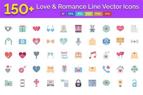 Love And Romance Vector Icons Pack In 2020 Vector Icons Icon Pack