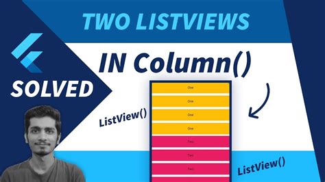 How To Add Two Listview Inside A Column In Flutter Listview Inside