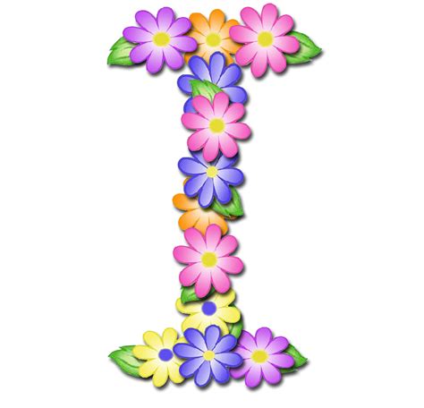 Granny Enchanted S Blog Flower Alphabet Digi Scrapbooking Flower Letters