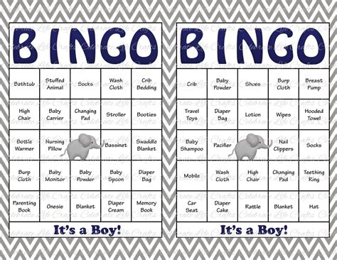 You can also make your own custom games using a free trial of our software,graco. 30 Baby Shower Bingo Cards Printable Baby Boy Instant | Etsy