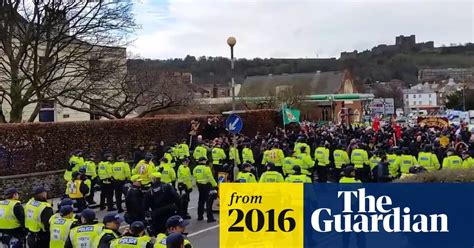 Fascist And Anti Fascist Protesters Clash In Dover Video Uk News