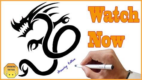 Native american designs are very popular in the united states. Learn to Draw a Dragon Tattoo Design on Paper - Dragon tattoos - YouTube