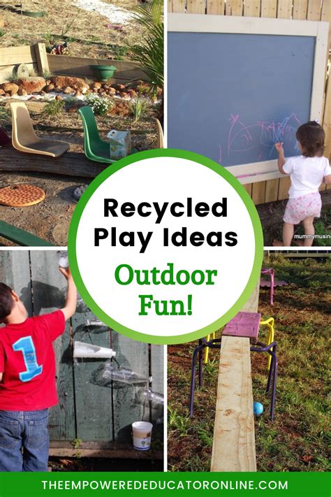 Play Ideas Using Recycled Materials