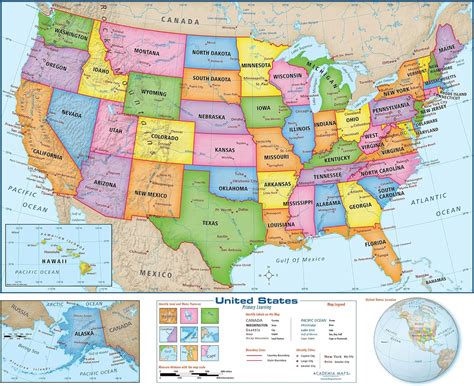 50 States And Cities Map