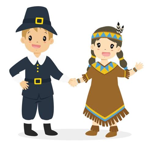 Best Pilgrim Costume Illustrations Royalty Free Vector Graphics And Clip