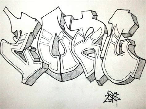 Graffiti Pencil Drawing At Explore Collection Of