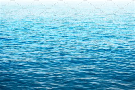 Blue Sea Water Background Featuring Sea Water And Sky Nature Stock