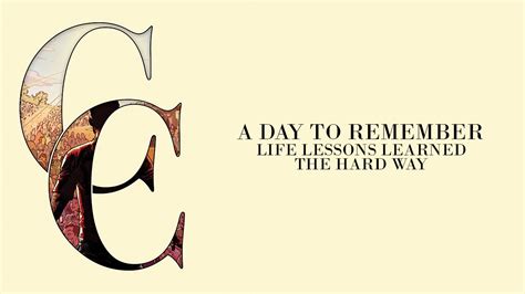 a day to remember life lessons learned the hard way acordes chordify