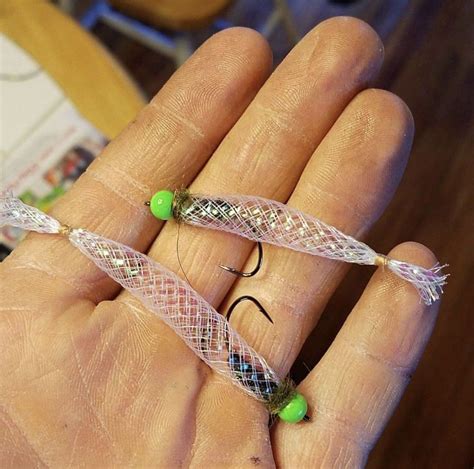 Homemade Fishing Lures With Green Beads