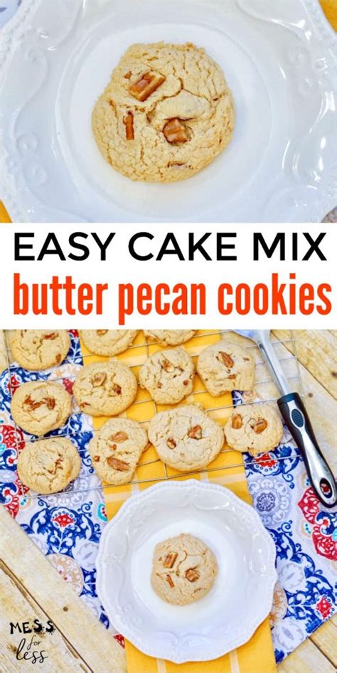 Honestly i wish i had about a dozen of these with my coffee this morning. These Easy Cake Mix Butter Pecan Cookies are made with ...