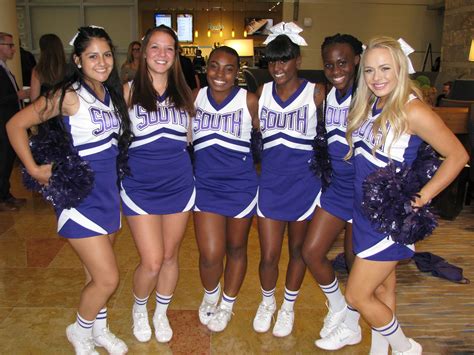 South High School Varsity Cheerleaders Were On Hand To Rev Up The Applause