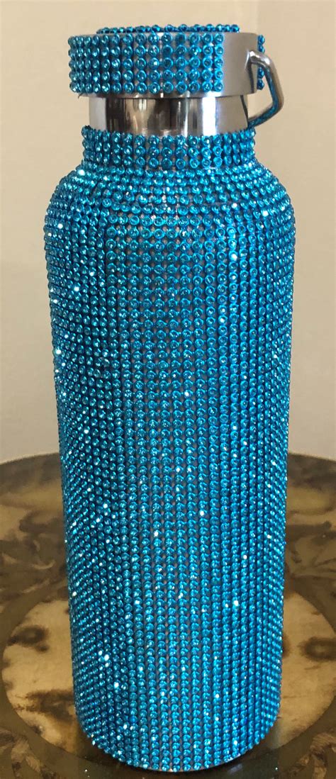 New Colors Bling Rhinestone Covered Water Bottles Etsy