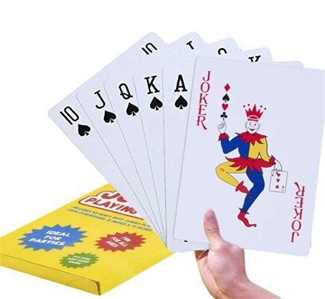 Super Big Giant Jumbo Playing Cards Full Deck Huge Stan