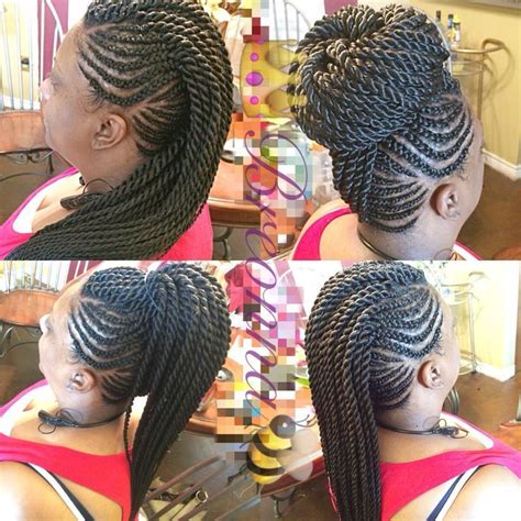 African Hair Braiding Needle Point Braids Ghana Braids Mohawk With