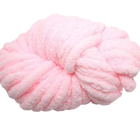 Buy Baby Pink Jumbo Chenille Chunky Knit Yarn Chunky Knit Yarnsuper