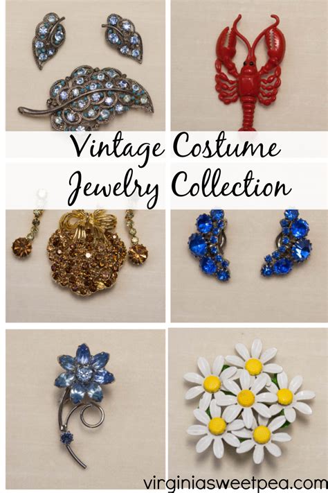 Vintage Costume Jewelry Sweet Pea