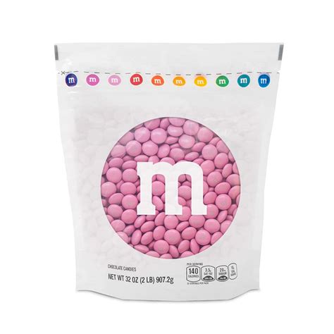 Buy Mandms Milk Chocolate Pink Candy 2lbs Of Bulk Candy In Resealable
