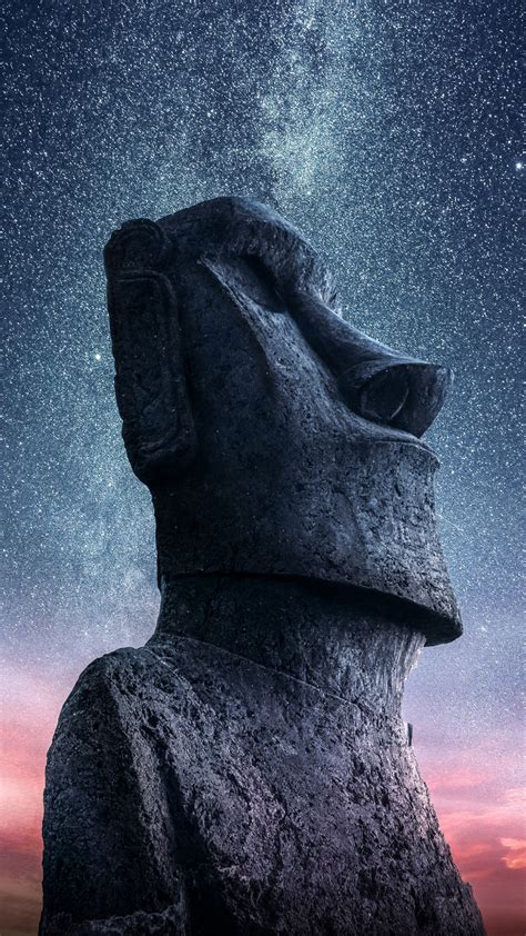 Moai Statue Wallpaper 4k Easter Island Ancient