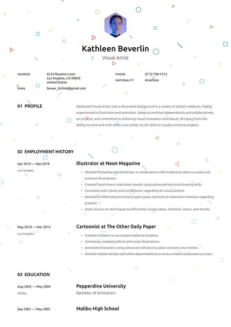 Visual Artist Resume Examples And Writing Tips 2024 ·