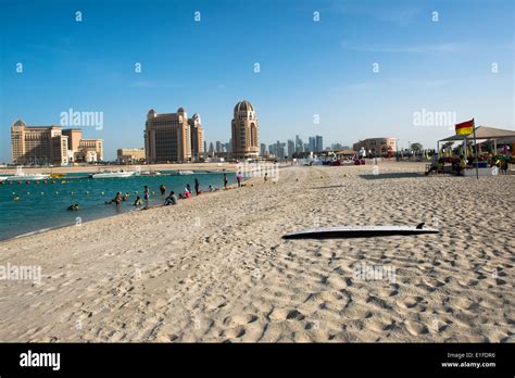 Beautiful Beaches In Doha Qatar Stock Photo 69796250 Alamy