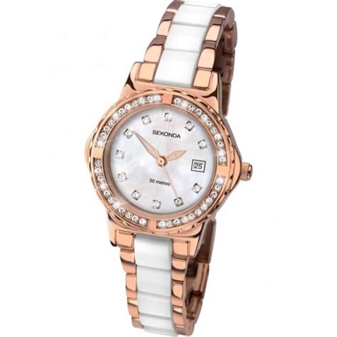 Ladies Rose Gold Plated Stone Set Watch 2022 Watches From Hillier