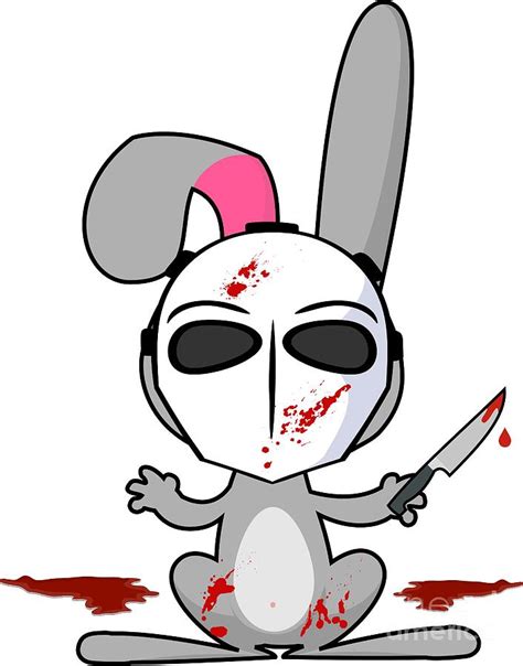 Psycho Bunny Horror Rabbit Digital Art By Mister Tee Pixels