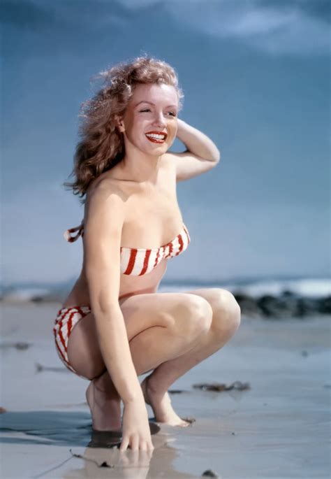 Marilyn Monroe Best Celebrity Bikini Style Popsugar Fashion Photo