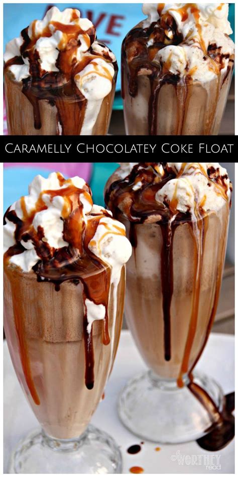 Caramelly Chocolatey Coke Float Recipe Float Recipes Coke Recipes