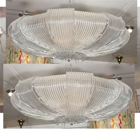 Pair Of Chandeliers In Murano Glass At Stdibs