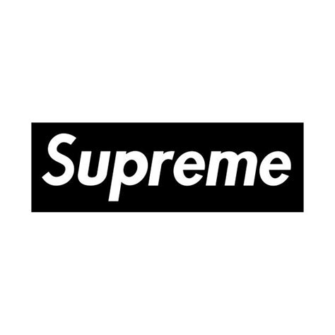 Supreme Black Logo By Randifayat9 Adesivos Para Impressão