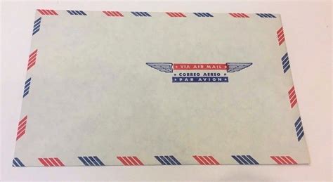 Vintage Envelopes Via Air Mail Correo Aereo Par Avion Vintage