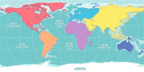 World Map In Color 6412260 Vector Art At Vecteezy